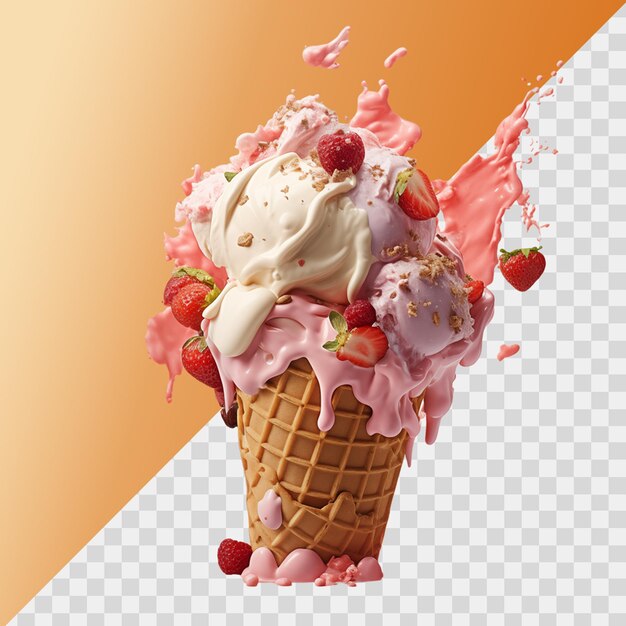 PSD icecream explosion