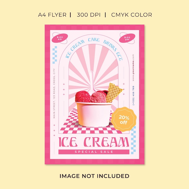 Icecream sale flyer