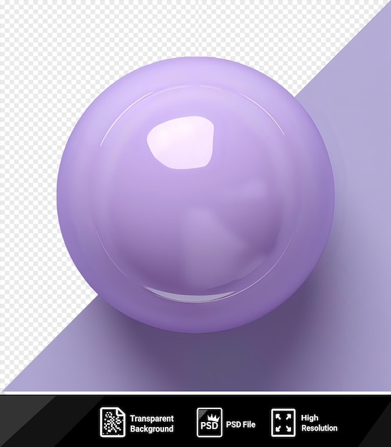 PSD icli kofte glass on a purple background