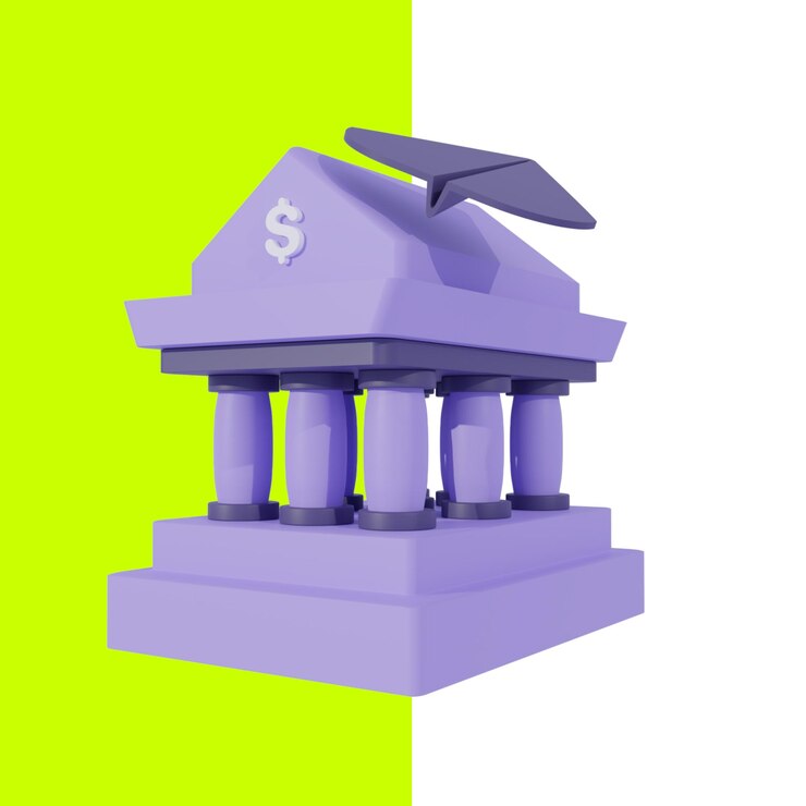 PSD icon 3d bank