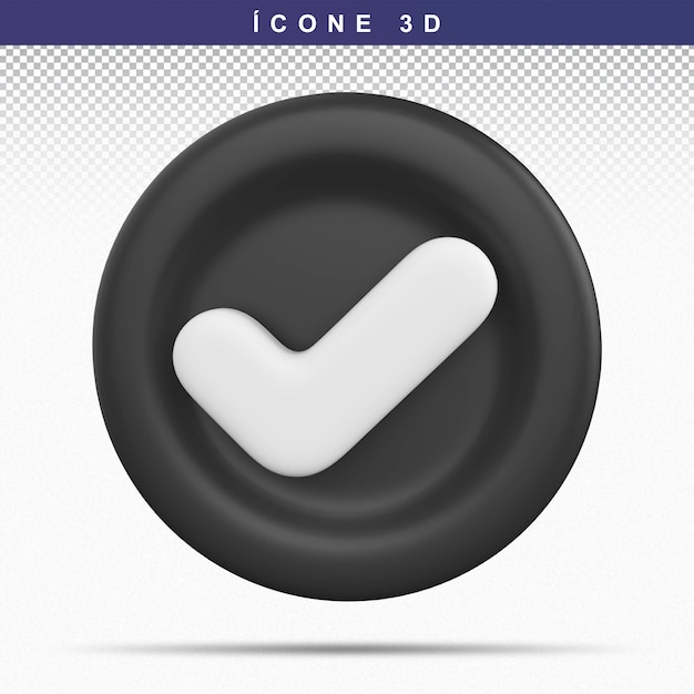 PSD icon 3d check mark