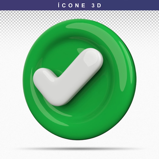 Icon 3d check mark