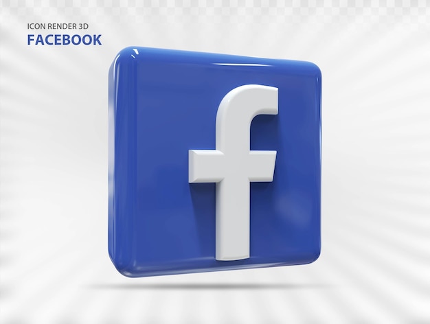 Icona 3d facebook creativo