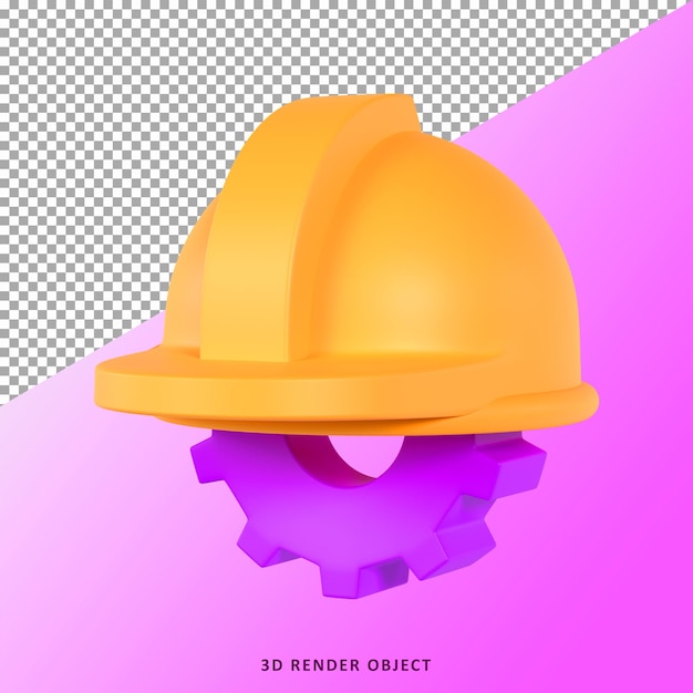 Icon 3d object rendering with transparent background premium psd Premium Psd