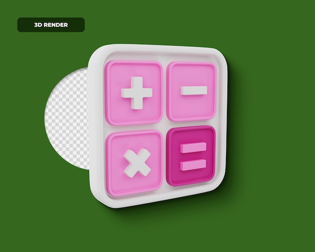 PSD icon 3d render