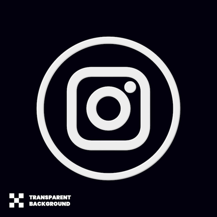 PSD icon 3d van de sociale media van instagram