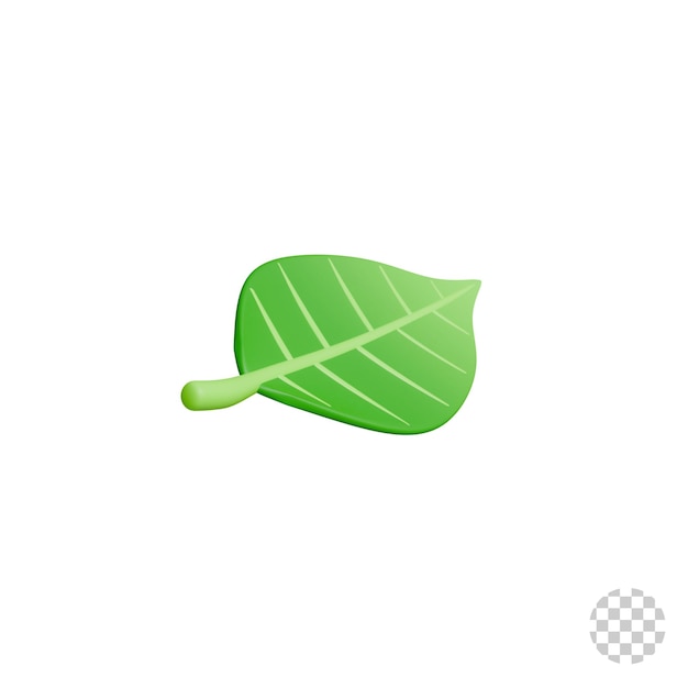Icon 3D van het blad