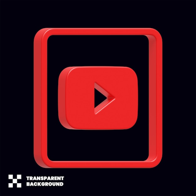 PSD icon 3d van youtube