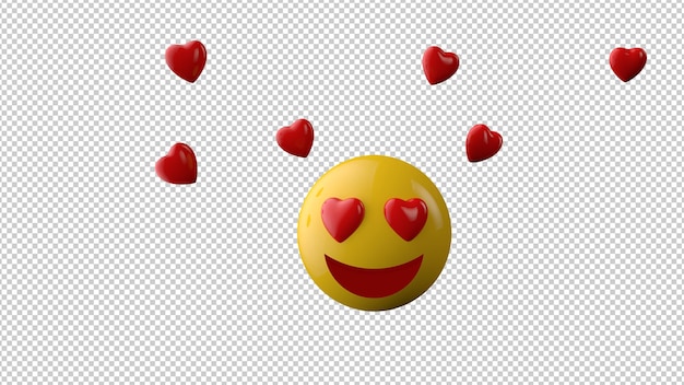 Icona emoji sorriso su uno sfondo trasparente