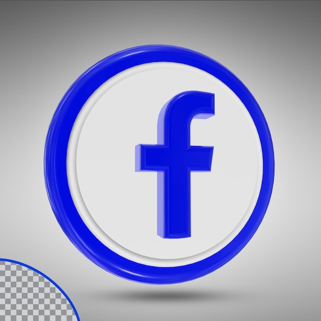 PSD icon facebook social media icons logos in modern style of circle