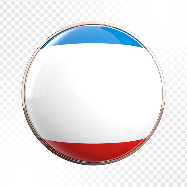 icon Flag of Republic of Crimea 3d rendering