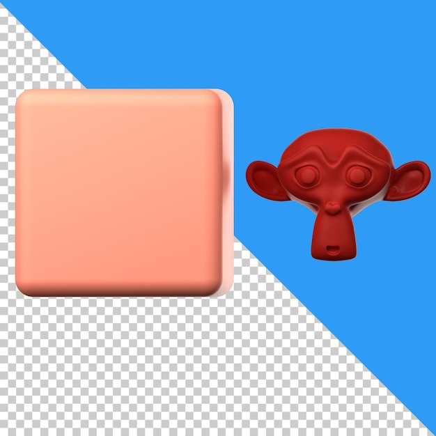 PSD next to icon isolated on the white background