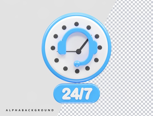 PSD icon klantenondersteuning hotline 3d rendering illustratie element