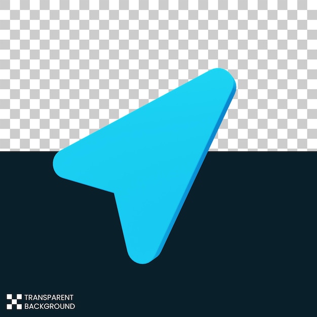 icon loaction 3d rendering