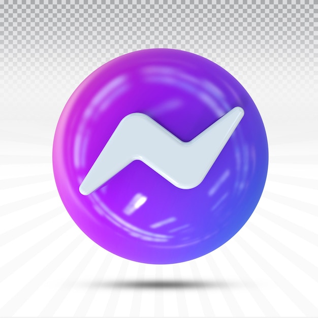 Icon messenger-logo's voor sociale media in moderne stijl