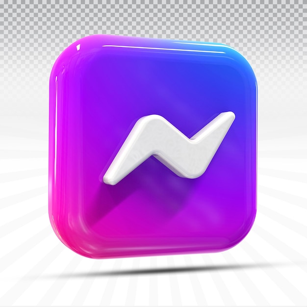 Icon messenger sociale media in moderne stijl