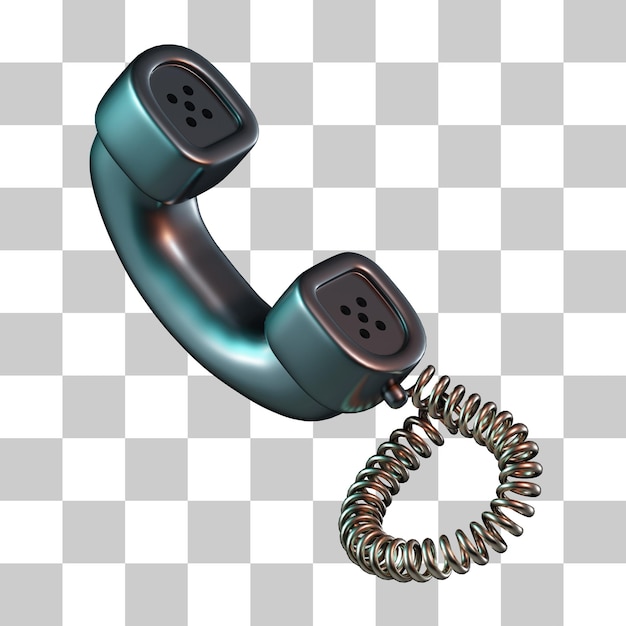 PSD icon met 3d-handgrepen van de telefoon