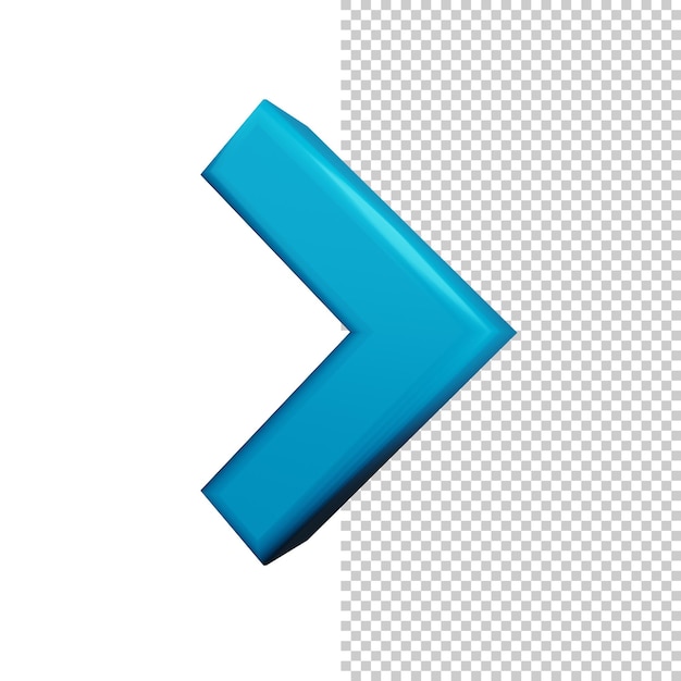 Icon met hoge resolutie 3D-pijl