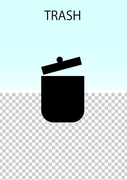 PSD icon rubbish bin