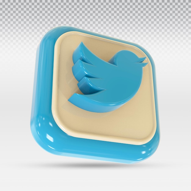 значок Twitter социальные сети коллекции логотипов в современном стиле