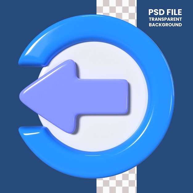 Icon van de 3D-illustratie van de logo