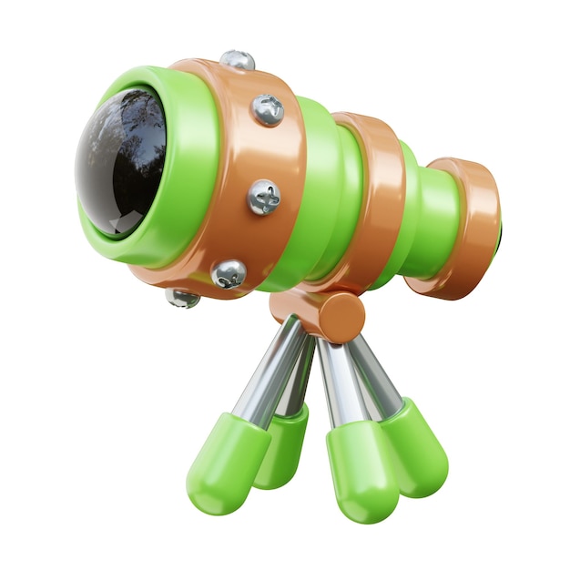 PSD icon van de 3d-telescoop