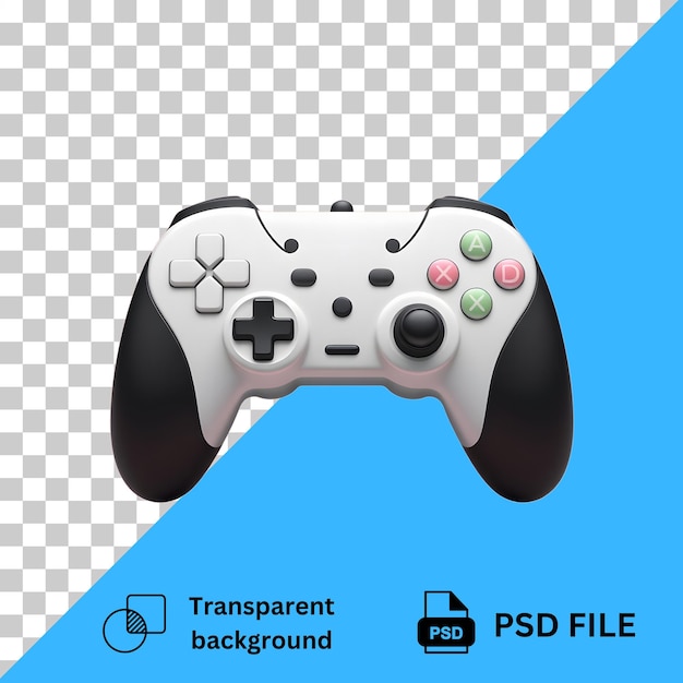 Icon van de gamepad game controller geïsoleerde 3D-rendering met ultra-laag