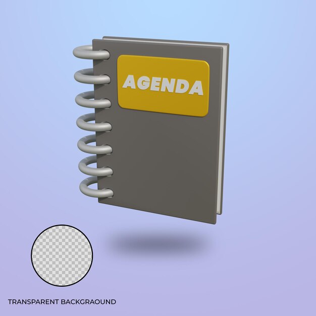 PSD icon van de notebook 3d