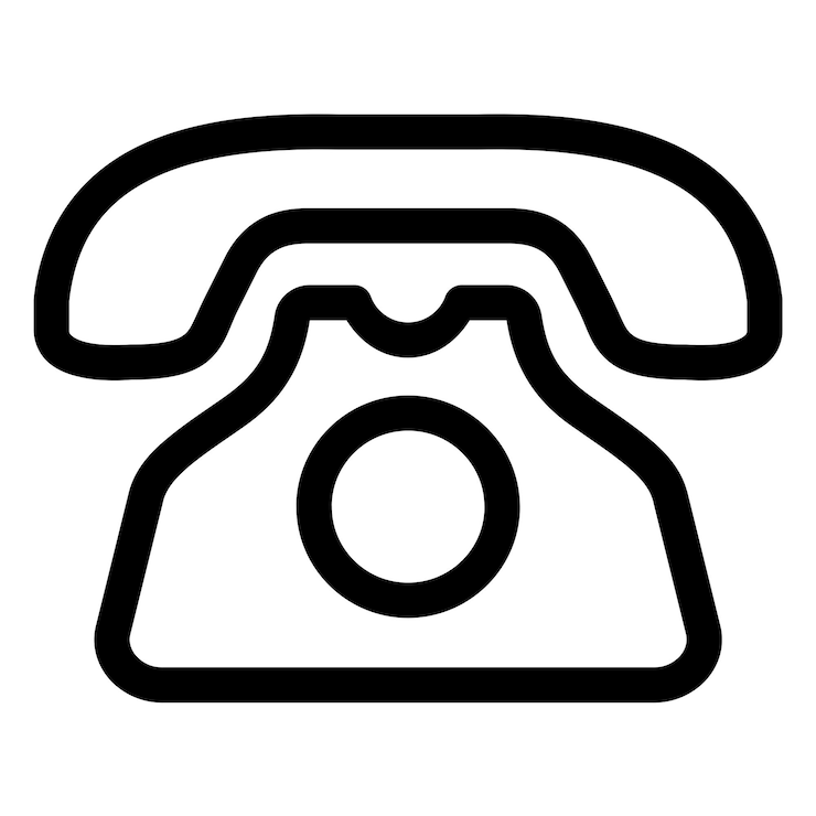 PSD icon van de rand-telefoon