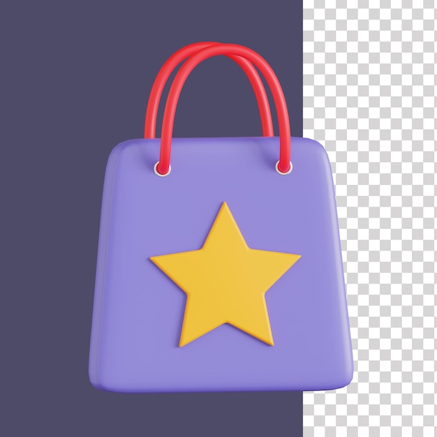 Icon van de winkeltas 3d