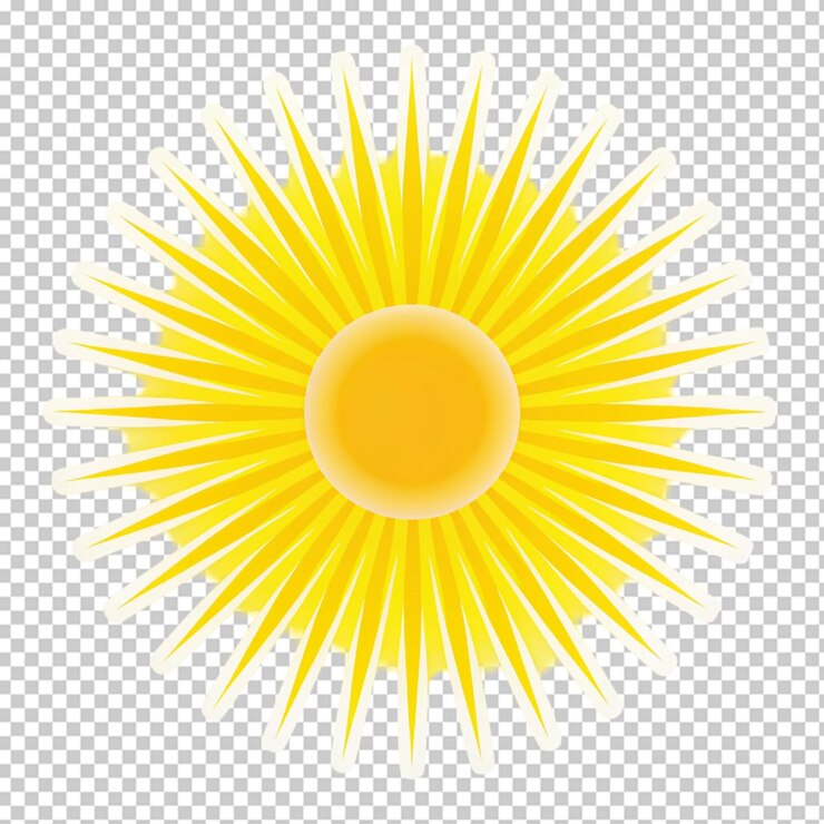 PSD icon van de zon
