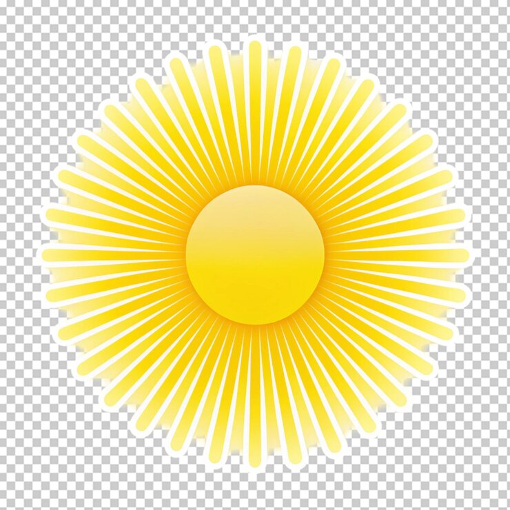 PSD icon van de zon