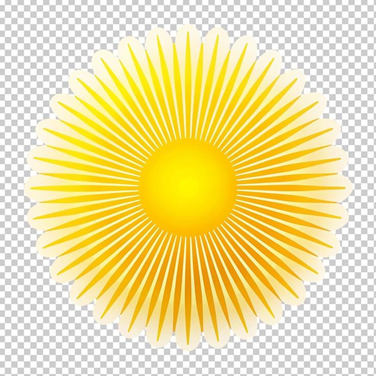 PSD icon van de zon
