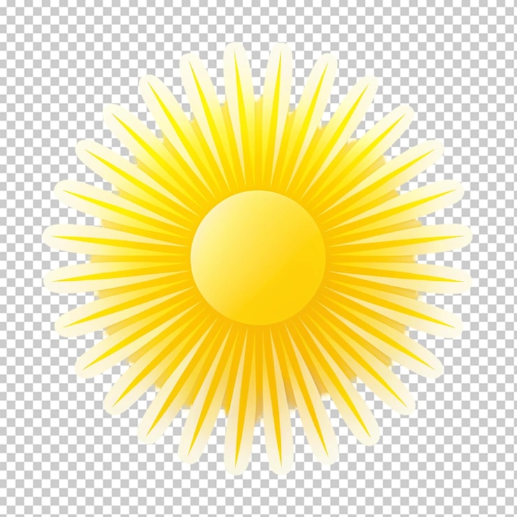 PSD icon van de zon