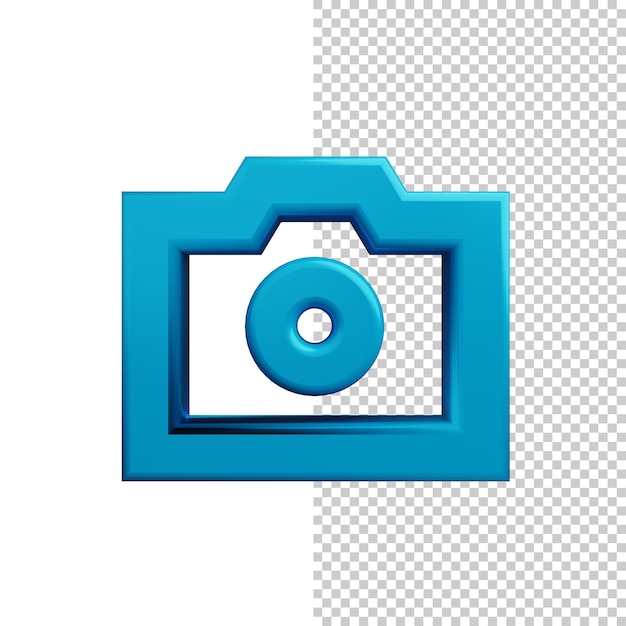 Icon van een 3D-camera met hoge resolutie