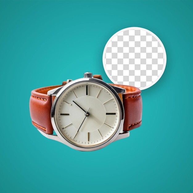 PSD icon van een analoog horloge geïsoleerd 3d-rendering illustratie