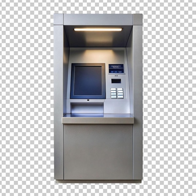 PSD icon van een geïsoleerde atm-booth