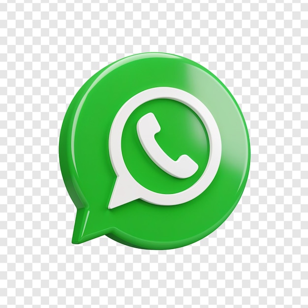 Icon van het 3D-logo van WhatsApp