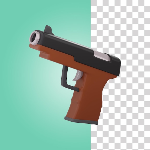 Icon van het 3d-pistool