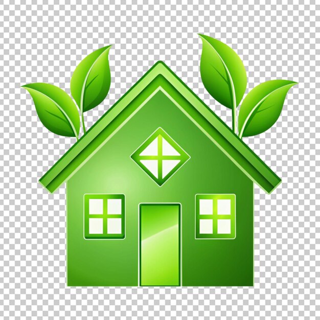 PSD icon van het eco-groenhuis