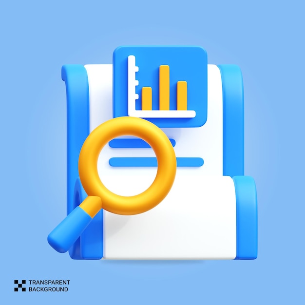 PSD icon van het psd 3d seo rapport