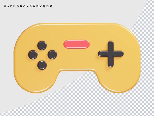 Icon van het spel 3D-rendering illustratie