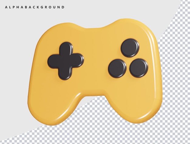 Icon van het spel 3D-rendering illustratie