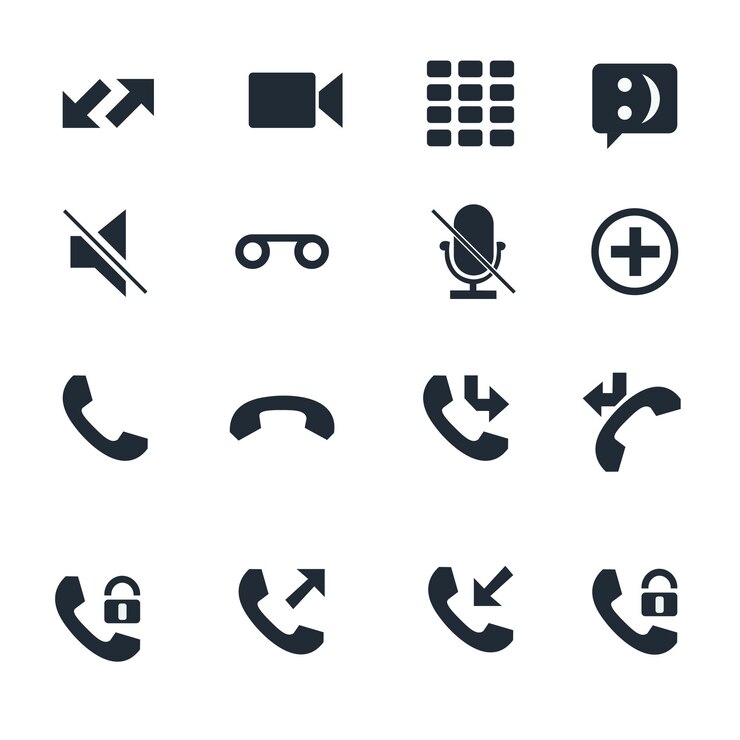 PSD icon van mobiele telefoon geïsoleerd op doorzichtige achtergrond