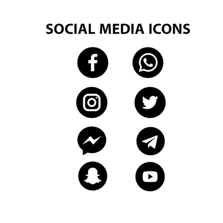 PSD icon van sociale media