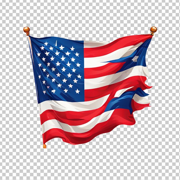 PSD icon vector illustratie wave van de vlag van de verenigde staten
