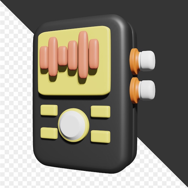 PSD icon voor 3d-podcast