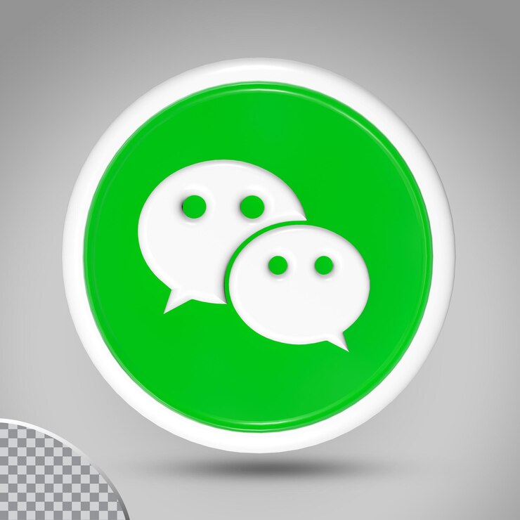 PSD icon wechat 3d square