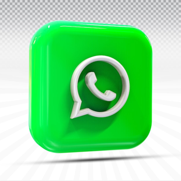 Icona social media whatsapp in stile moderno
