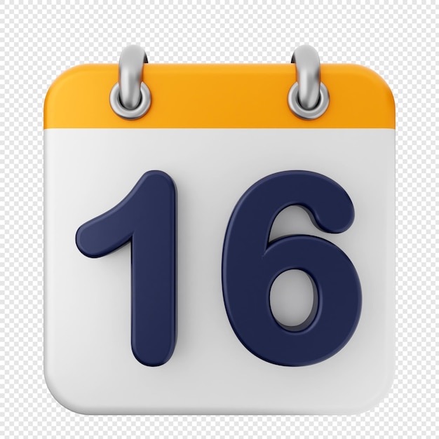 Iconen van de 3D-kalender